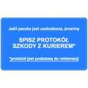 Naklejki Spisz protokół szkody z kurierem 500szt.