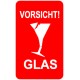 Etykiety VORSICHT GLAS 500 szt.